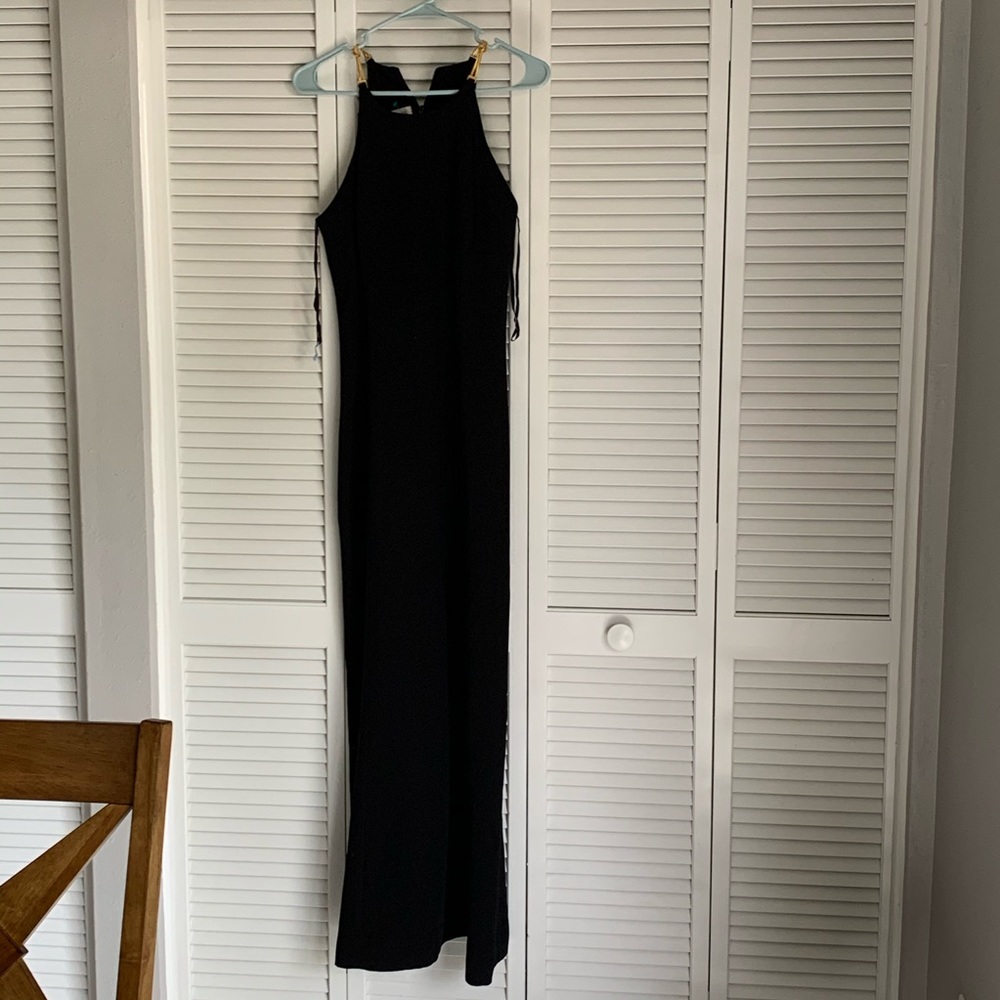 🐾STUNNING🐾 Black and Gold Chain Dress Size 6